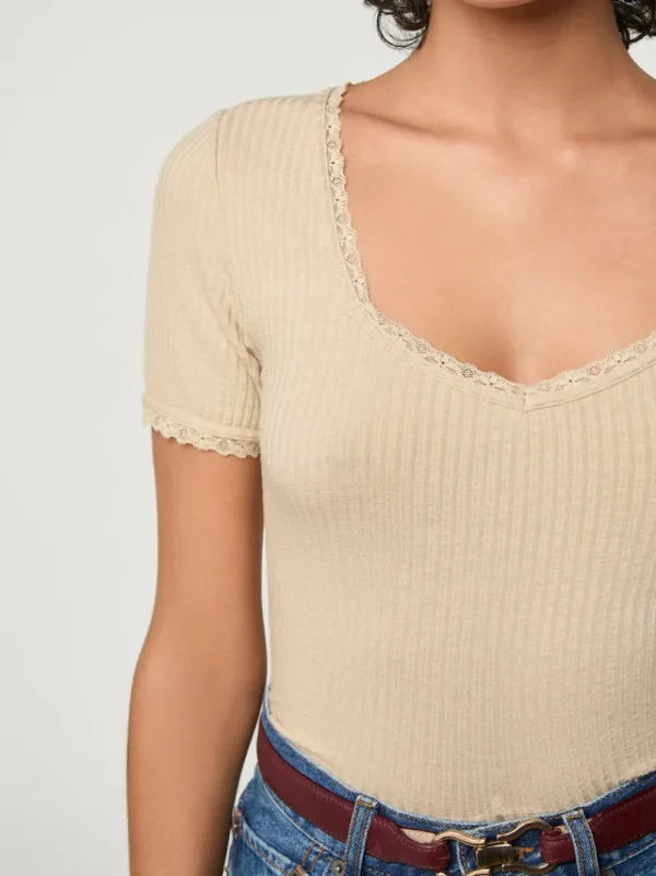 Tops<Rouje GIUIA T-shirt Crème