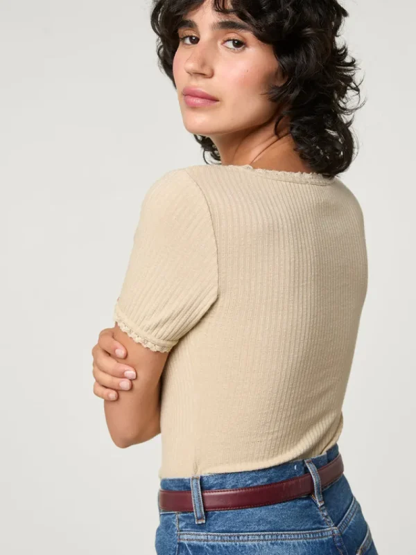 Tops<Rouje GIUIA T-shirt Crème