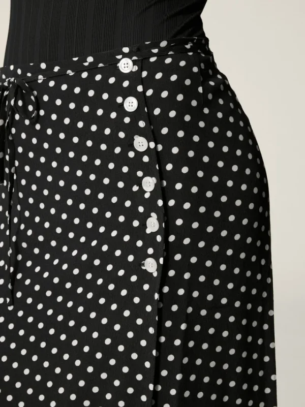 Skirts<Rouje GLORIA Skirt Pois Carmen Noir