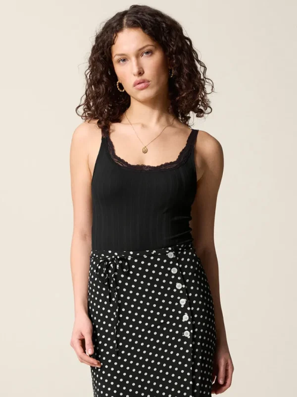 Skirts<Rouje GLORIA Skirt Pois Carmen Noir
