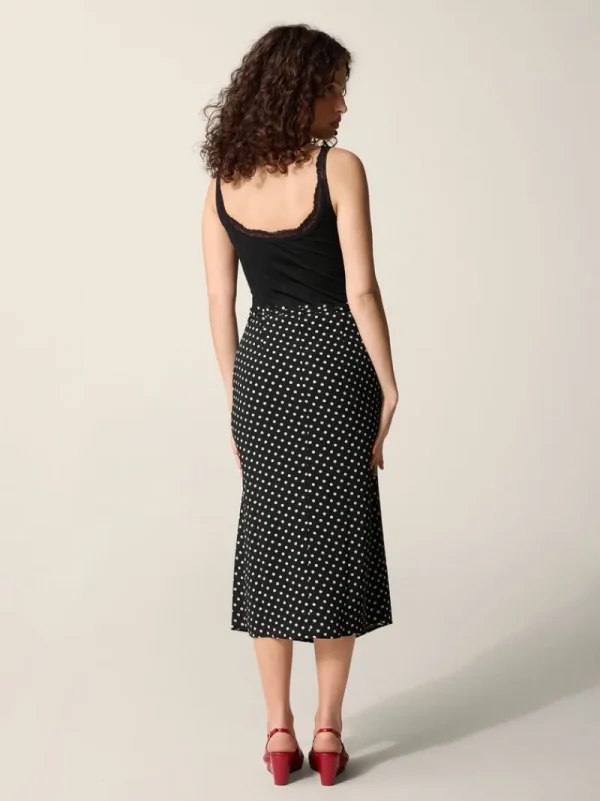 Skirts<Rouje GLORIA Skirt Pois Carmen Noir
