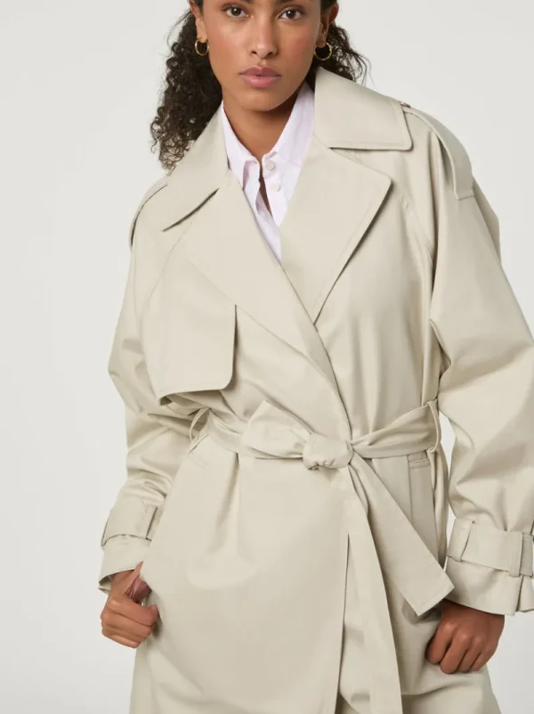 Jackets & Coats<Rouje GWENAELLE Trench GABARDINE FICELLE