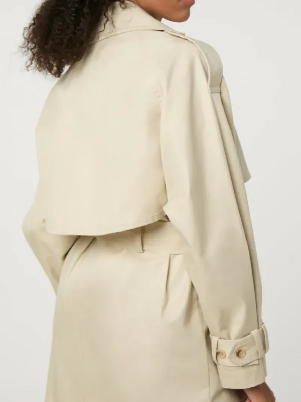 Jackets & Coats<Rouje GWENAELLE Trench GABARDINE FICELLE
