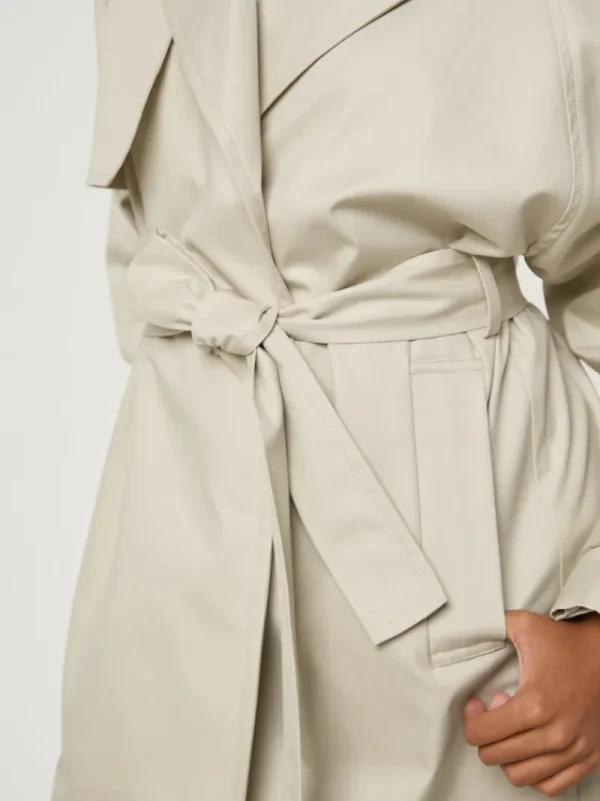 Jackets & Coats<Rouje GWENAELLE Trench GABARDINE FICELLE
