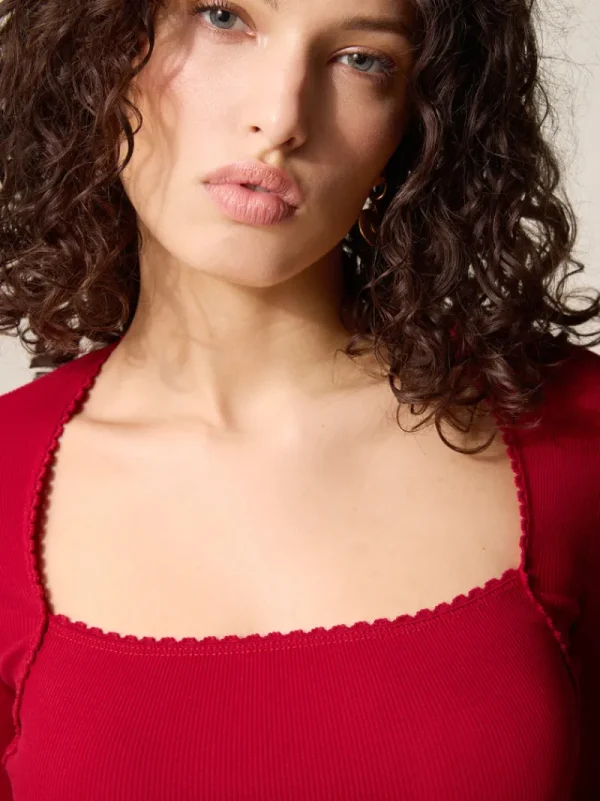Tops<Rouje IVANKA T-shirt Uni Rouge