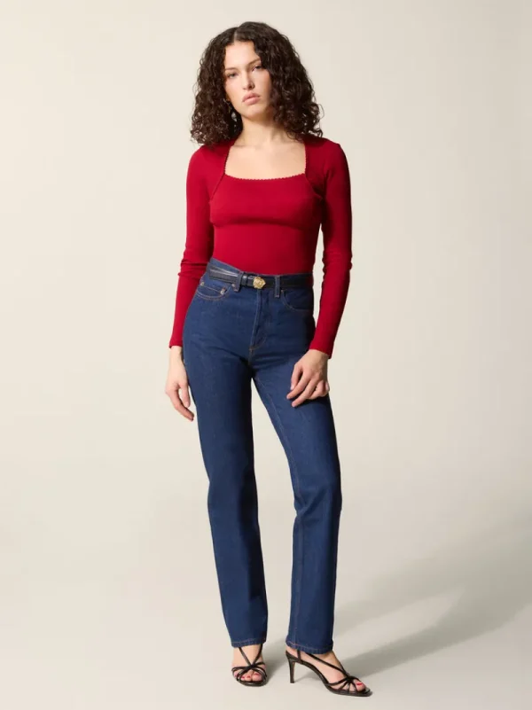 Tops<Rouje IVANKA T-shirt Uni Rouge