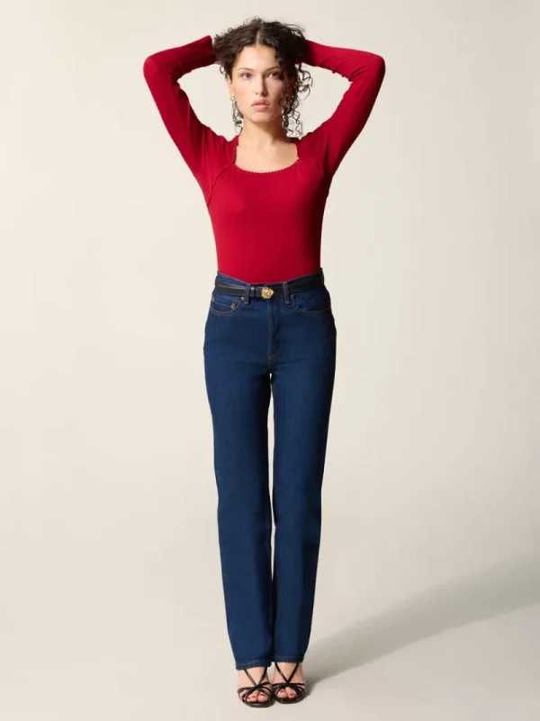 Tops<Rouje IVANKA T-shirt Uni Rouge