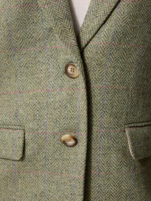 Jackets & Coats<Rouje JACQUES Jacket Chevron Carreaux Menthe
