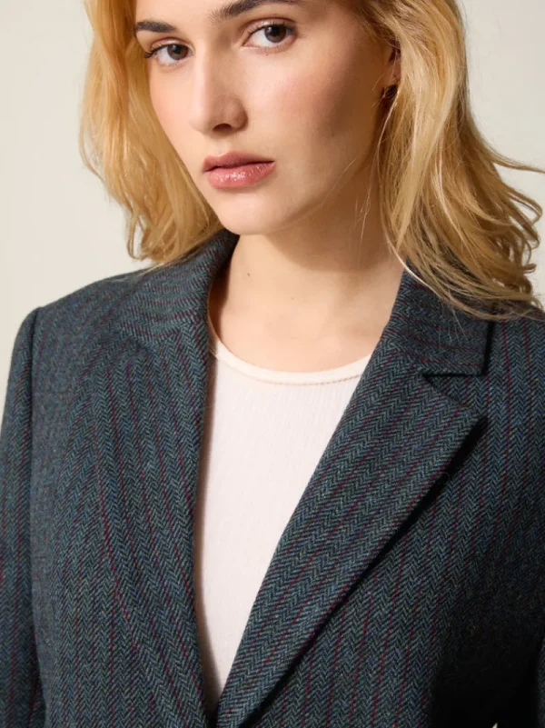Jackets & Coats<Rouje JACQUES jacket Rayé Bleu