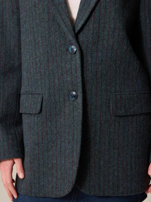 Jackets & Coats<Rouje JACQUES jacket Rayé Bleu
