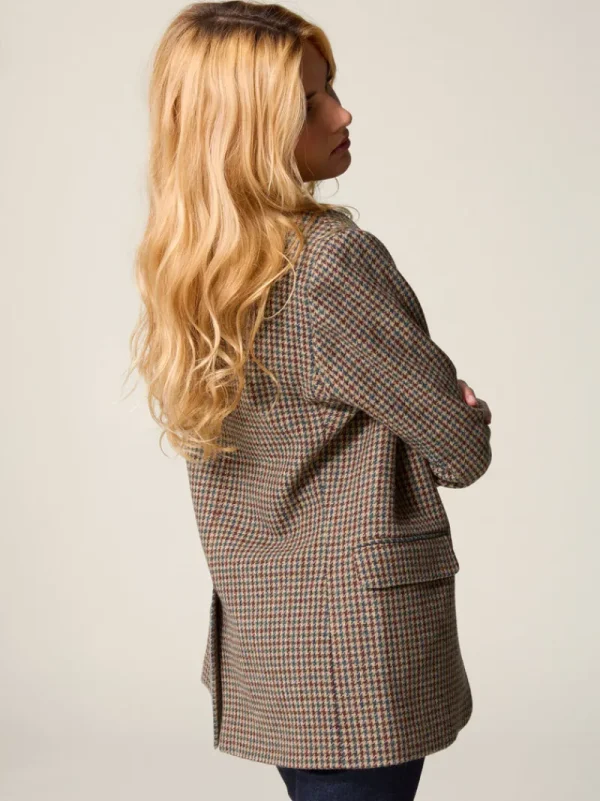 Jackets & Coats<Rouje JACQUES Jacket Pied De Poule Moutarde