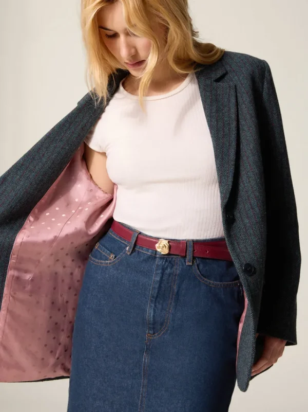 Jackets & Coats<Rouje JACQUES jacket Rayé Bleu