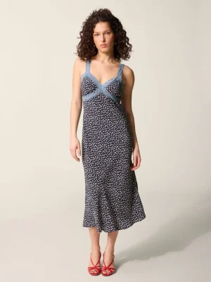 Dresses<Rouje JENNA dress BLEUET MARINE
