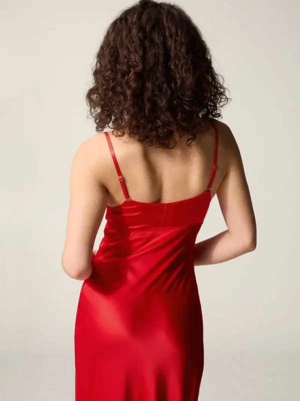 Dresses<Rouje JOSEPHINA dress SATIN ROUGE