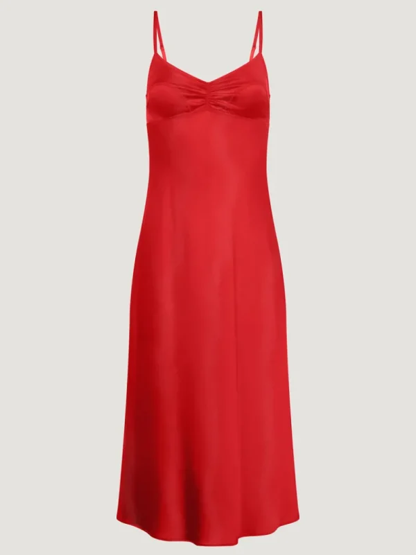 Dresses<Rouje JOSEPHINA dress SATIN ROUGE