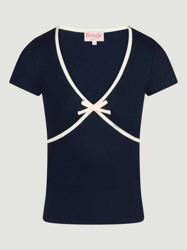 Tops<Rouje KARENE T-Shirt Uni Marine