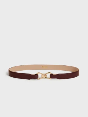 Belts<Rouje LAURE belt Cuir Bordeaux