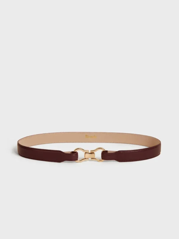 Belts<Rouje LAURE belt Cuir Bordeaux