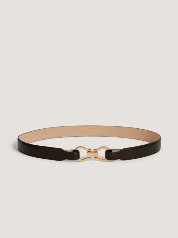 Belts<Rouje LAURE belt Cuir Noir