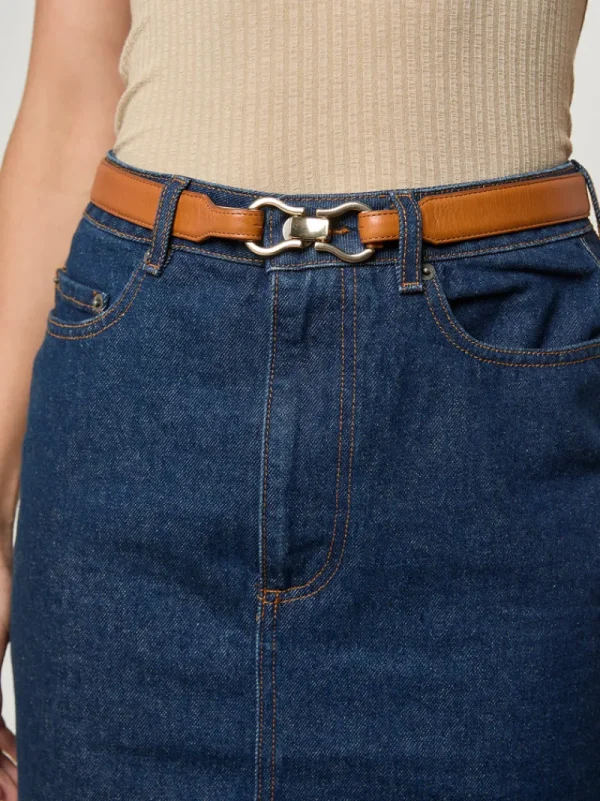 Belts<Rouje LAURE belt Cuir Caramel