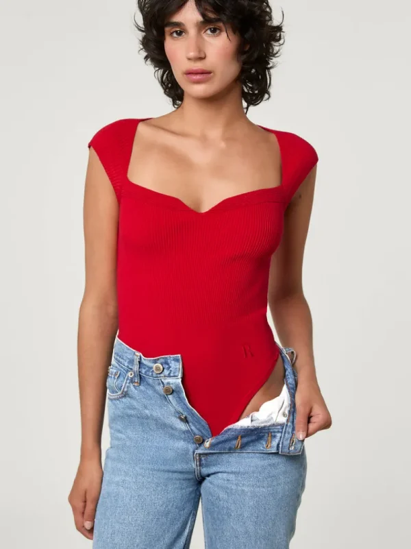 Tops | Knits<Rouje LIDY bodysuit Uni Rouge
