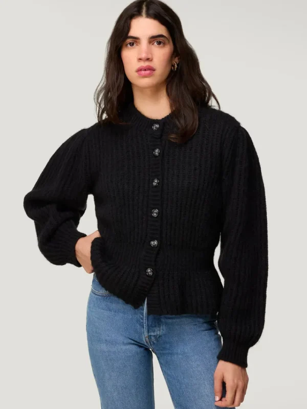 Knits<Rouje LISIA cardigan Uni Noir