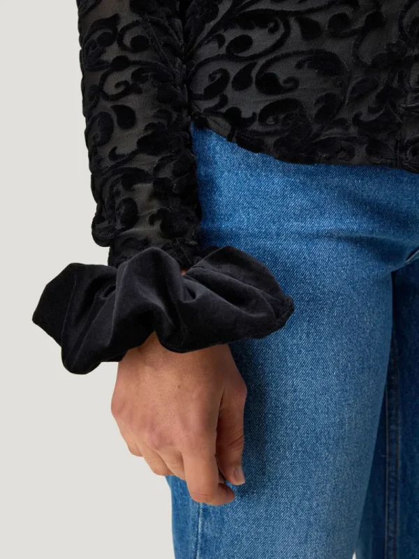 Lifestyle | Accessories<Rouje LOULOU scrunchie Velours Noir