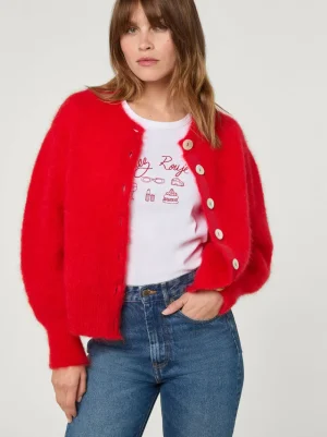 Knits<Rouje MAINA cardigan Uni Rouge