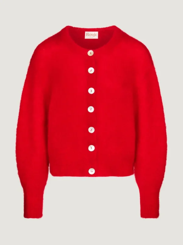 Knits<Rouje MAINA cardigan Uni Rouge