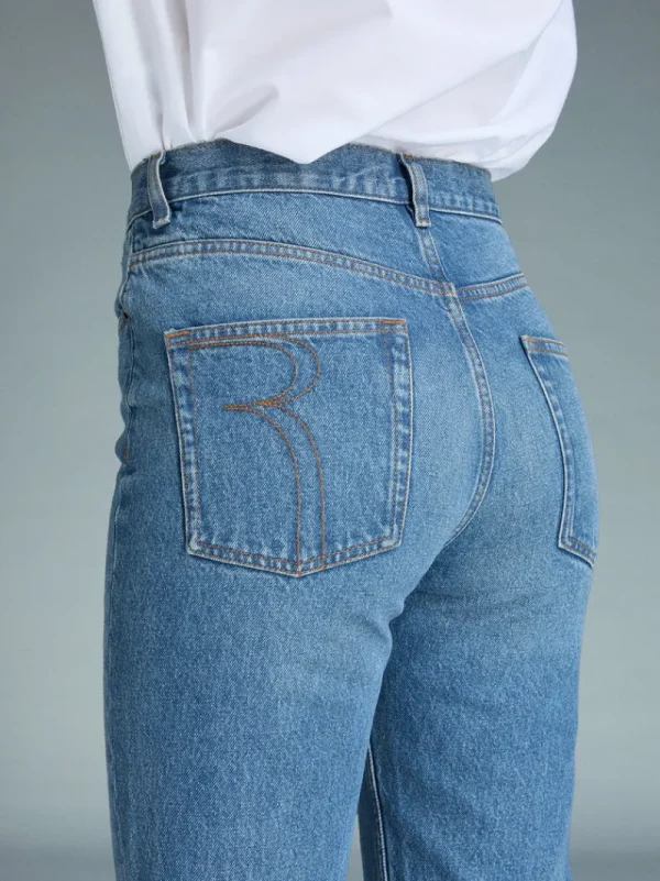 Denim | Straight-leg Jeans<Rouje MARAIS Jeans Indigo double stoneINDIGODOUBLESTONE