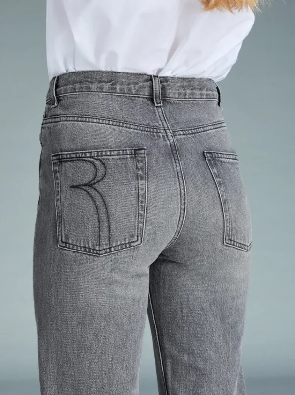 Denim | Straight-leg Jeans<Rouje MARAIS Jeans Black vintage washNOIRVINTAGEWASH