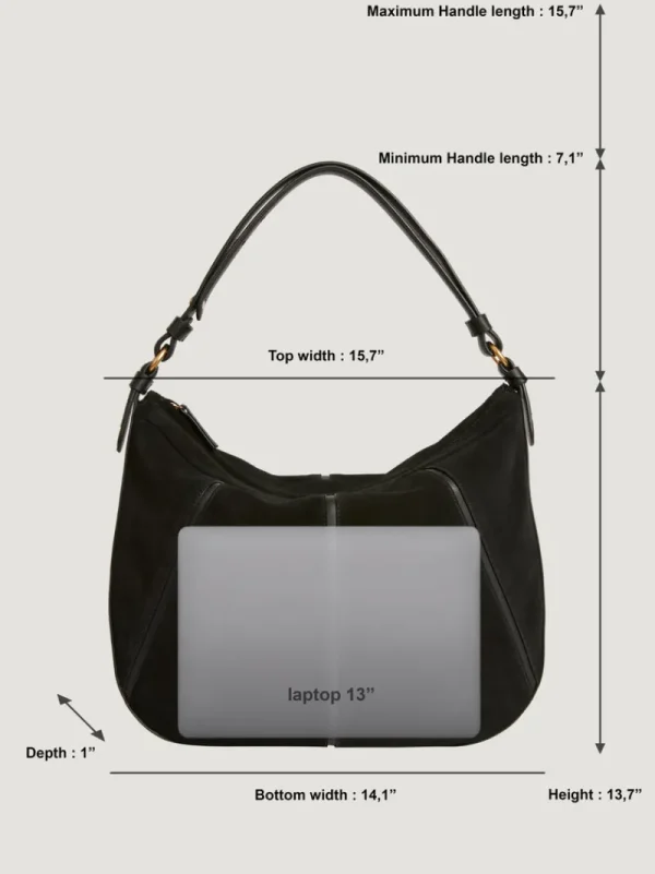 Bags<Rouje METRO bag Croute Noir