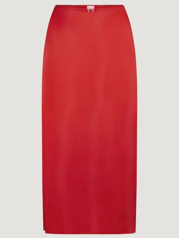 Skirts<Rouje NAELLA skirt SATIN ROUGE