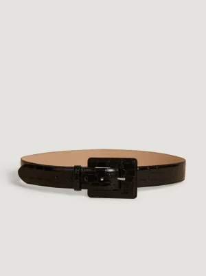 Belts<Rouje NAWEL belt Croco Noir