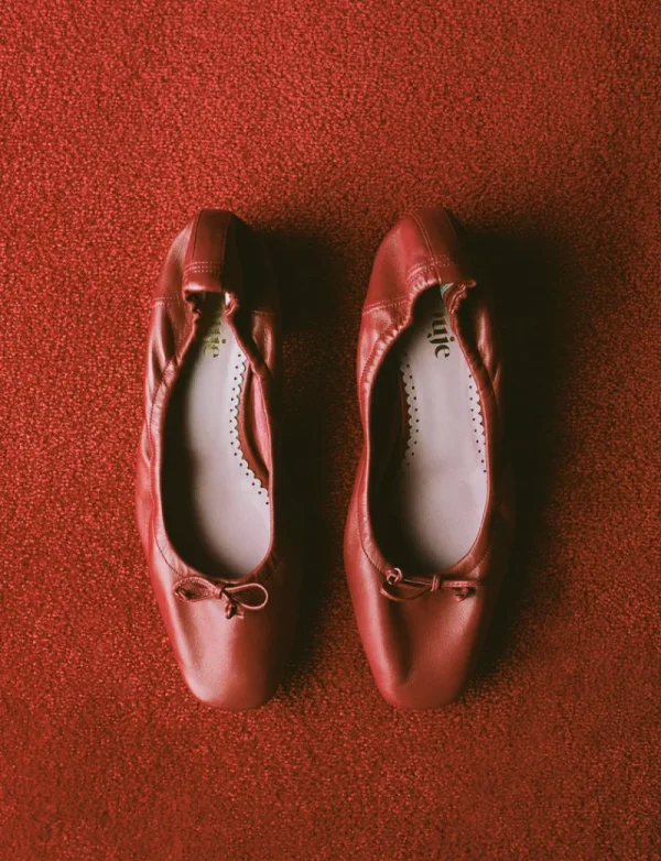 Shoes<Rouje NICOISE pumps Cuir Rouge