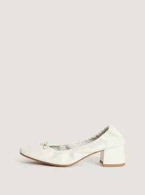 Shoes<Rouje NICOISE pumps Cuir Blanc