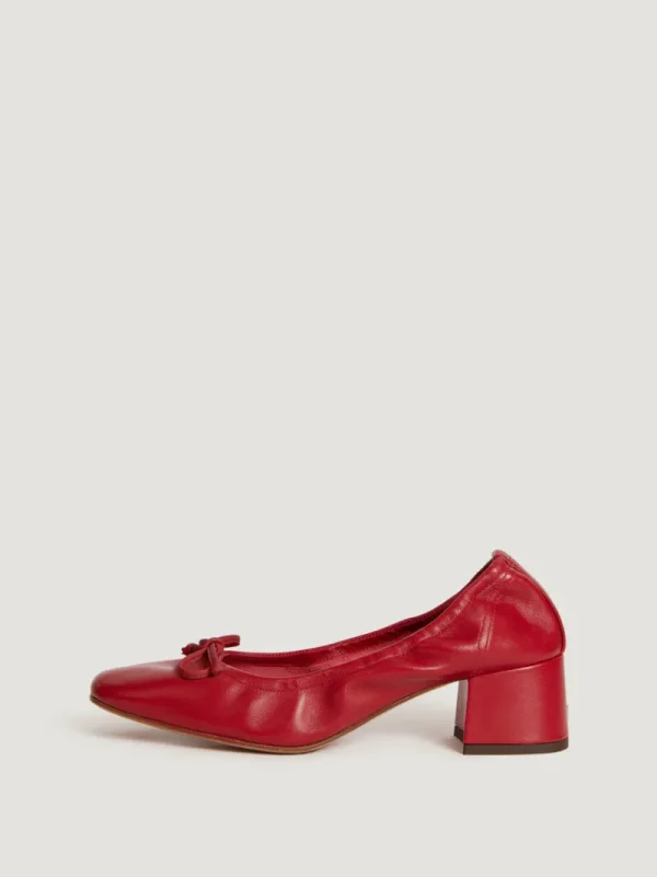 Shoes<Rouje NICOISE pumps Cuir Rouge