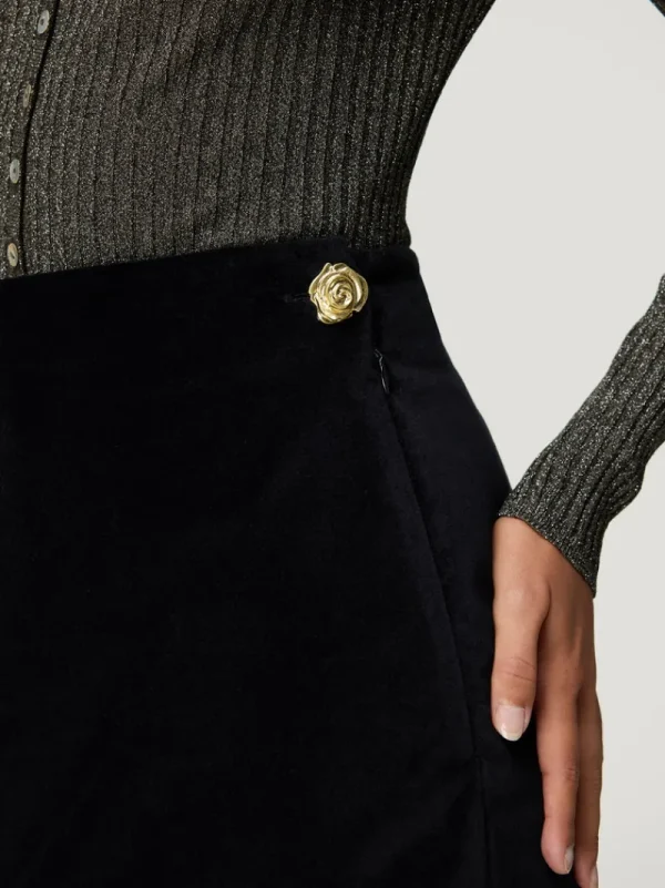 Skirts<Rouje ODETTE skirt Velours Noir
