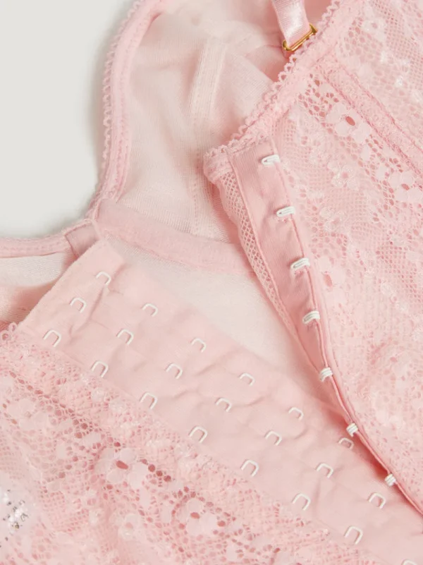 Lingerie<Rouje PACO Bustier top Dentelle Rose