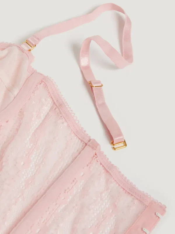 Lingerie<Rouje PACO Bustier top Dentelle Rose