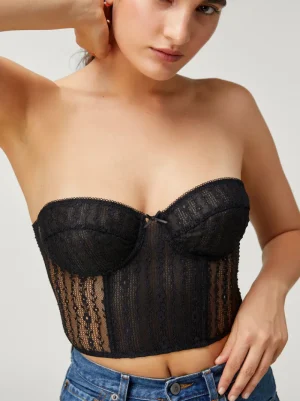 Lingerie<Rouje PACO top DENTELLE NOIR