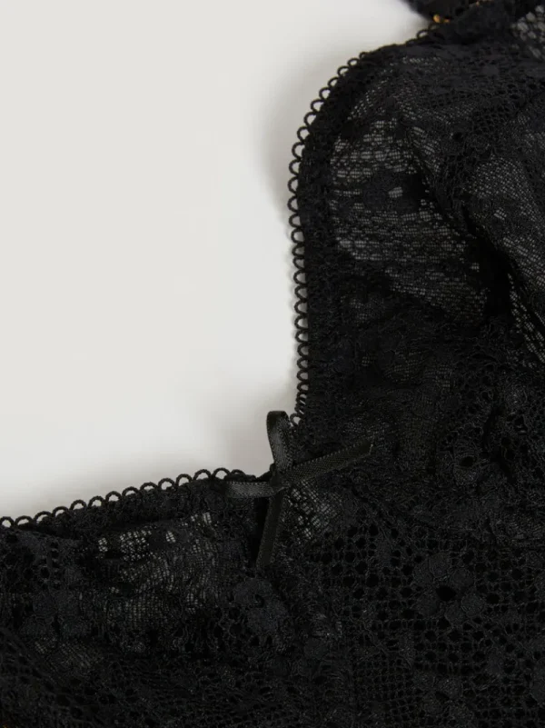 Lingerie<Rouje PACO top DENTELLE NOIR