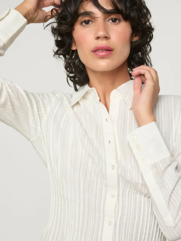 Tops<Rouje PALMY shirt Uni Blanc