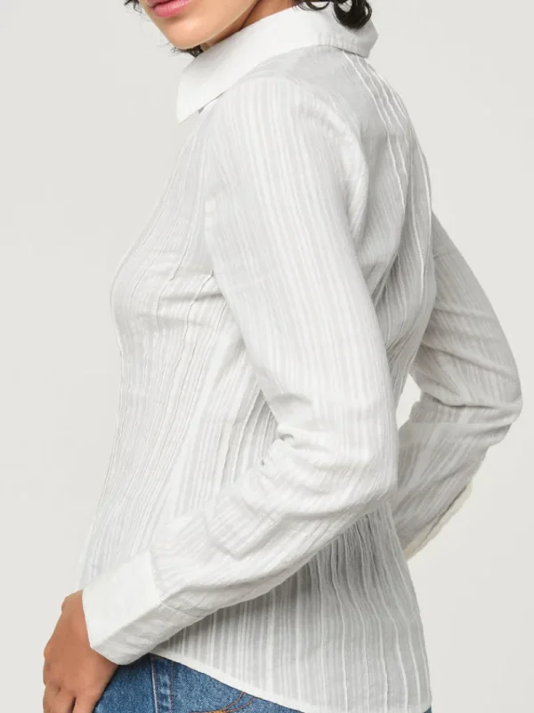 Tops<Rouje PALMY shirt Uni Blanc