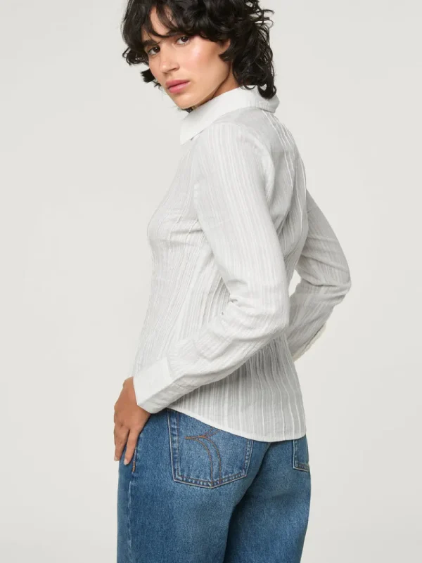 Tops<Rouje PALMY shirt Uni Blanc