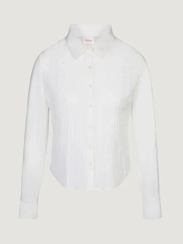 Tops<Rouje PALMY shirt Uni Blanc