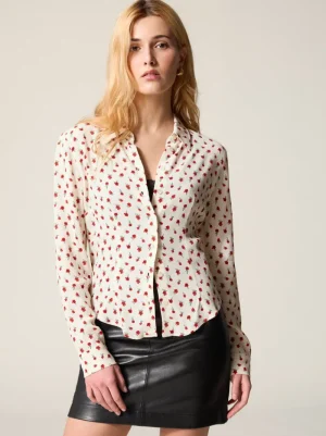 Tops<Rouje PALMYRA shirt FLEURETTESAUVAGE ECRU