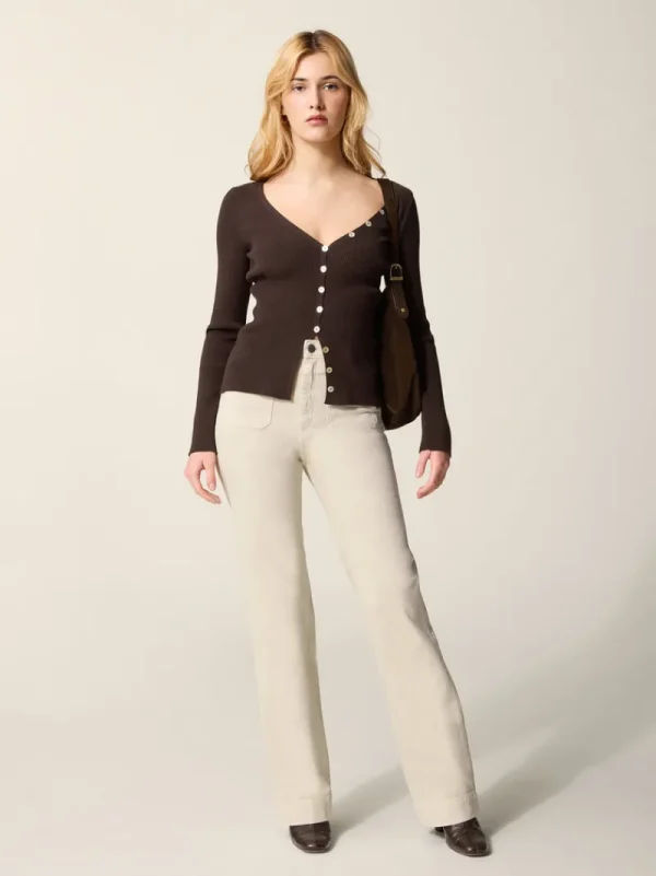 Tops | Knits<Rouje PENELOPE cardigan Uni Marron