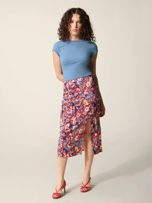 Skirts<Rouje ROMANA skirt FLORALGARDEN ROUGE