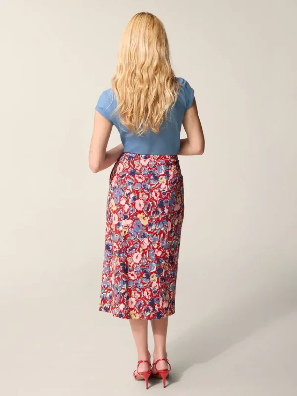 Skirts<Rouje ROMANA skirt FLORALGARDEN ROUGE